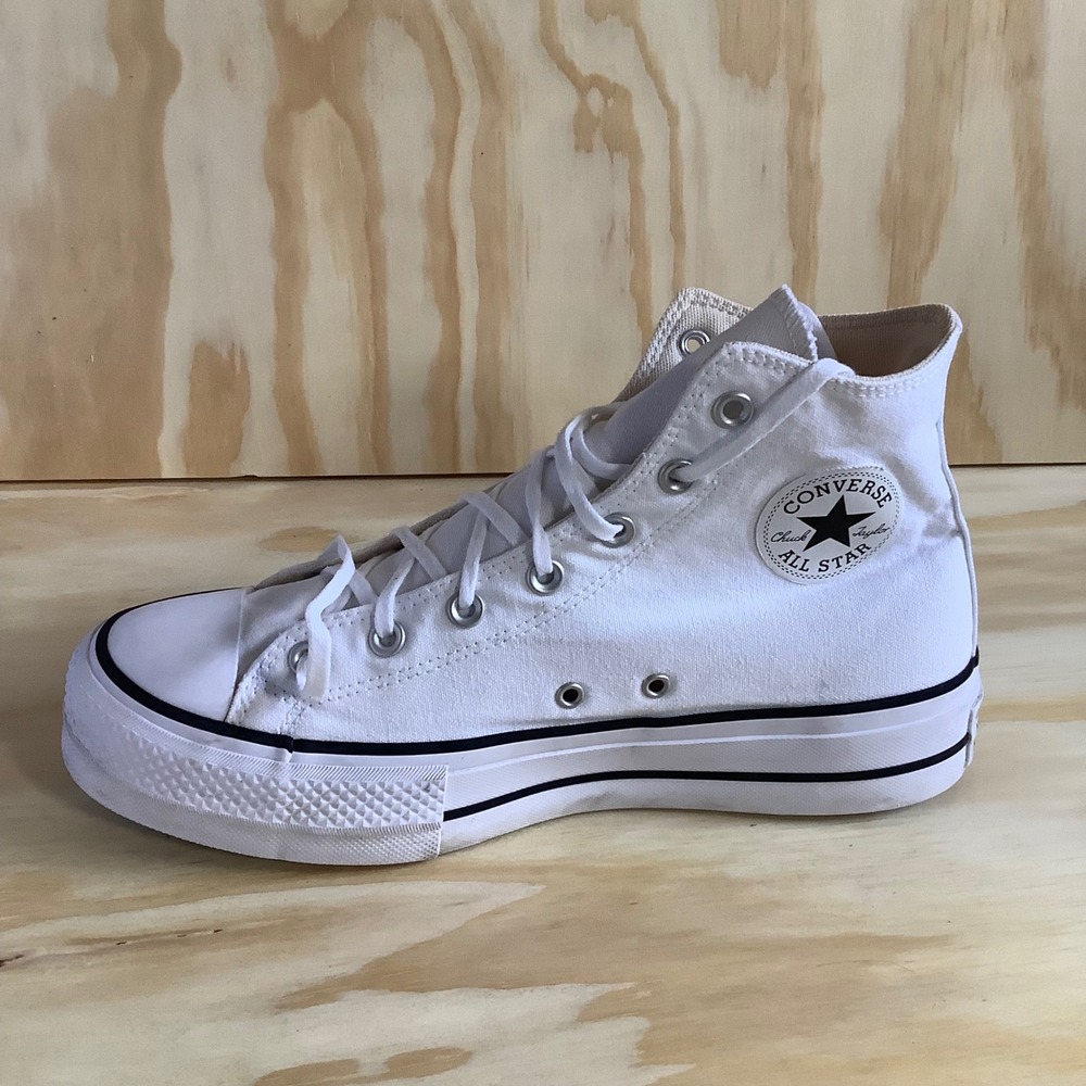 Converse Chuck Taylor All Star Lift High Top White Platform Shoes 560846F W11